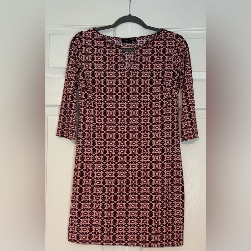 Atmosphere Pink Patterned Dress